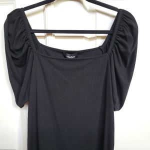 Lea & Viola Puff Sleeve Top